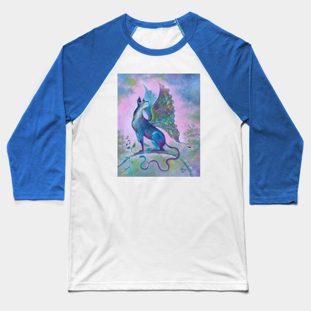 Surrealism Tenth Life Baseball T-Shirt by Anita Zotkina Art